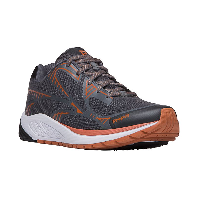 Baskets Propet One LT Homme Grise Foncé Orange | aTJhQwtN