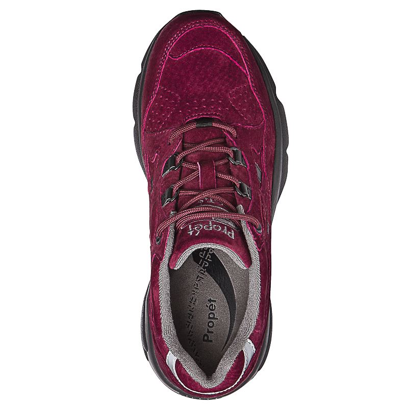 Baskets Propet Stabilité Walker Femme Berry Suede | Cb5Ygk7c