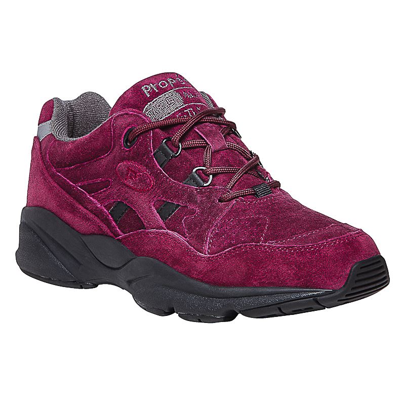 Baskets Propet Stabilité Walker Femme Berry Suede | Cb5Ygk7c