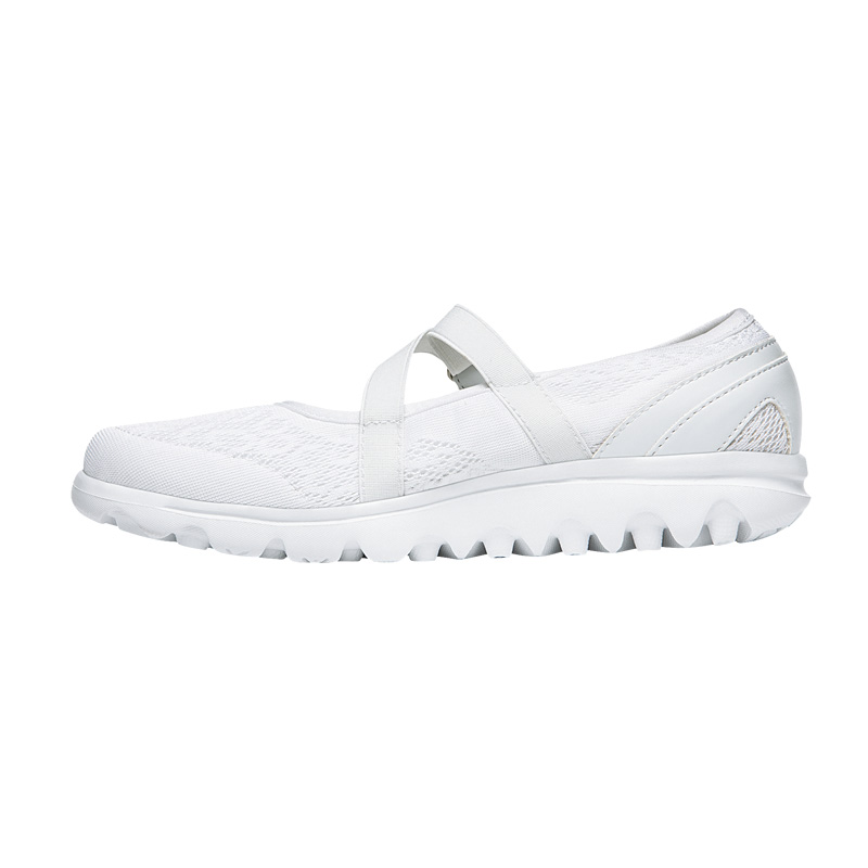 Baskets Propet TravelActiv Mary Jane Femme Blanche | 7KyHi5sy