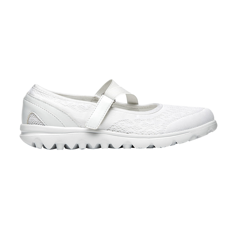 Baskets Propet TravelActiv Mary Jane Femme Blanche | 7KyHi5sy