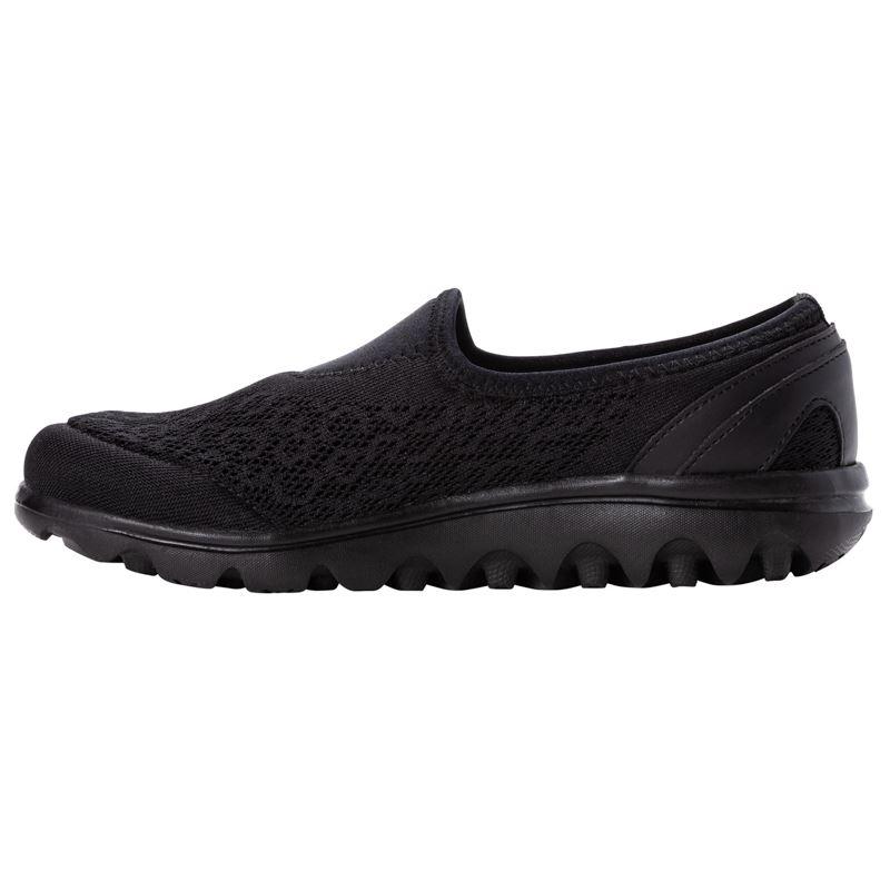 Baskets Propet TravelActive Slip-On Femme Noir | 1aqmVXMz