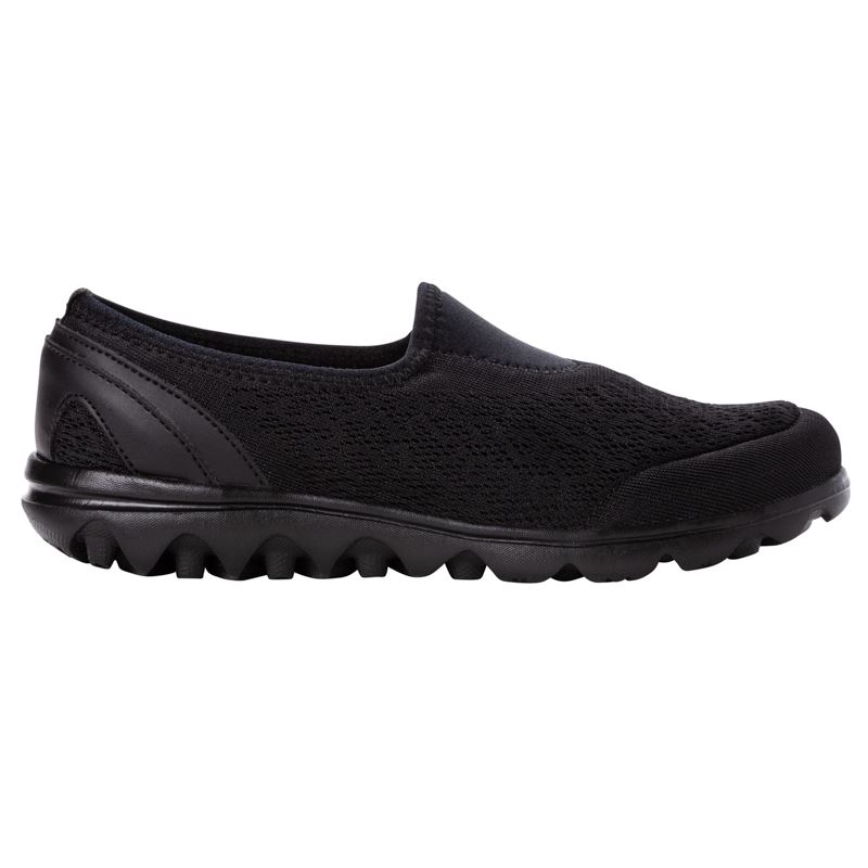 Baskets Propet TravelActive Slip-On Femme Noir | 1aqmVXMz