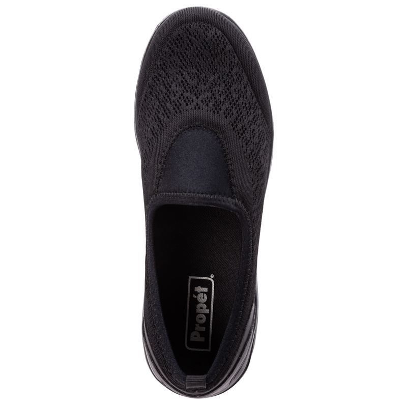 Baskets Propet TravelActive Slip-On Femme Noir | 1aqmVXMz