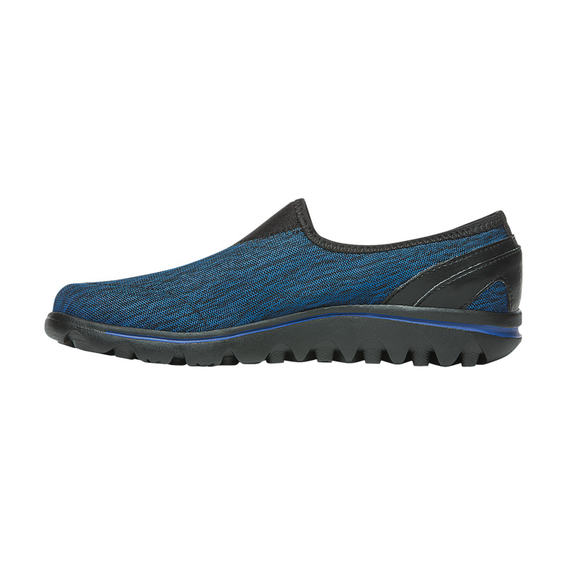 Baskets Propet TravelActive Slip-On Femme Noir Bleu Marine | HEPePbW3