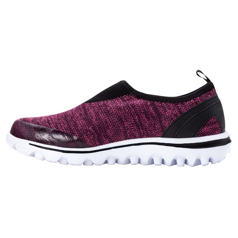 Baskets Propet TravelActive Slip-On Femme Berry Heather | Nz7p44co