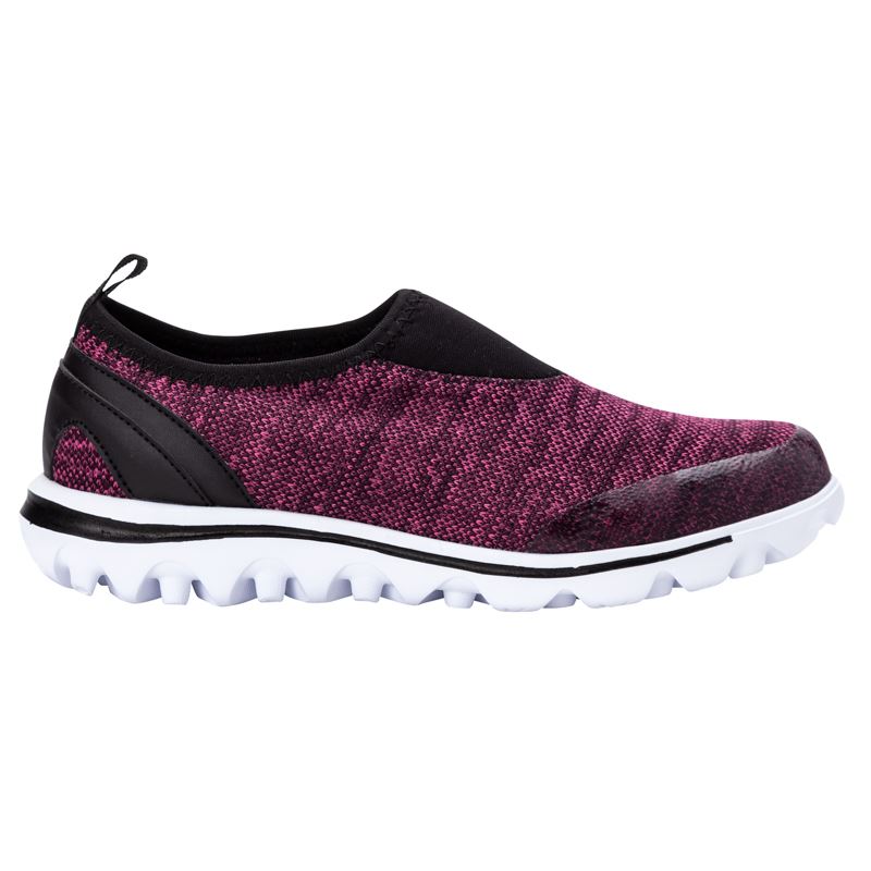 Baskets Propet TravelActive Slip-On Femme Berry Heather | Nz7p44co