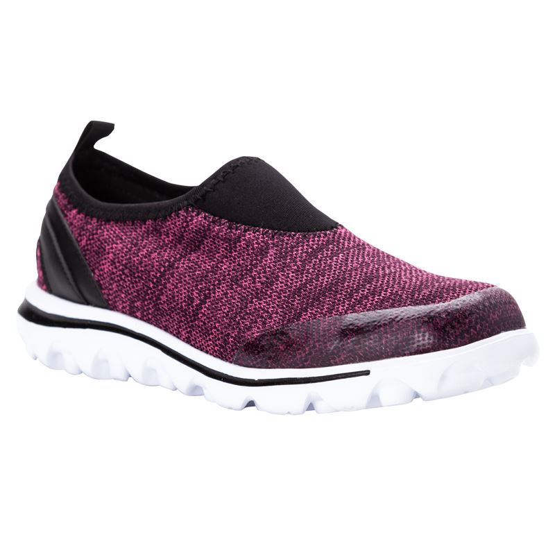 Baskets Propet TravelActive Slip-On Femme Berry Heather | Nz7p44co