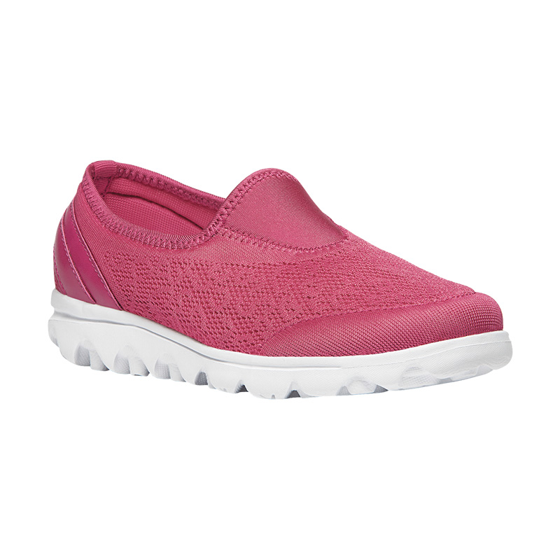 Baskets Propet TravelActive Slip-On Femme Rouge | PTWEwO02