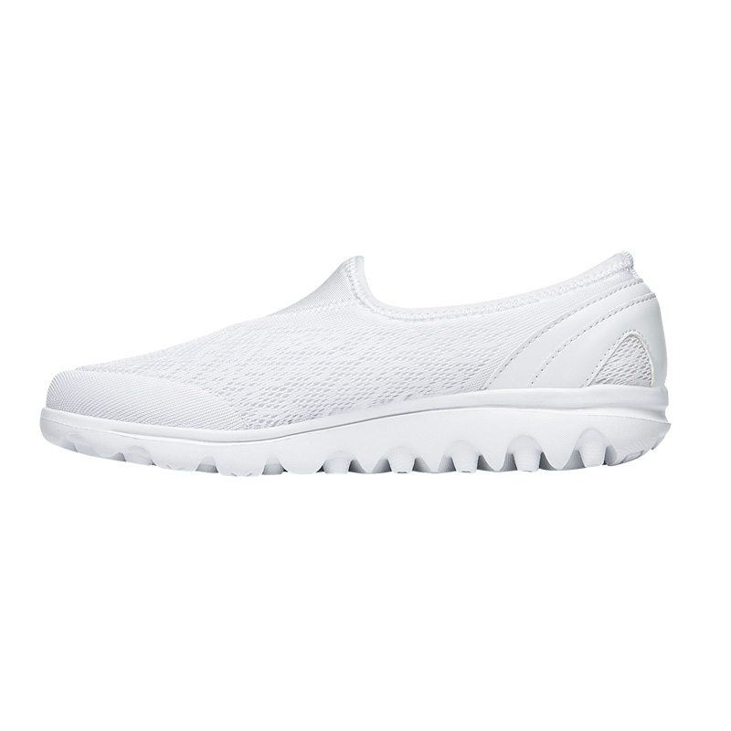 Baskets Propet TravelActive Slip-On Femme Blanche | VNluTkbu