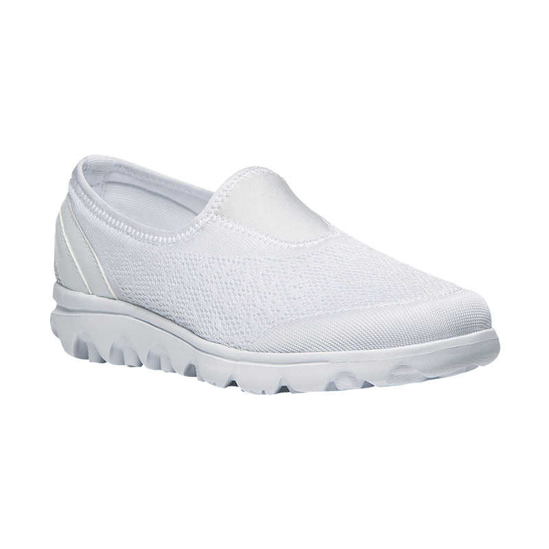 Baskets Propet TravelActive Slip-On Femme Blanche | VNluTkbu