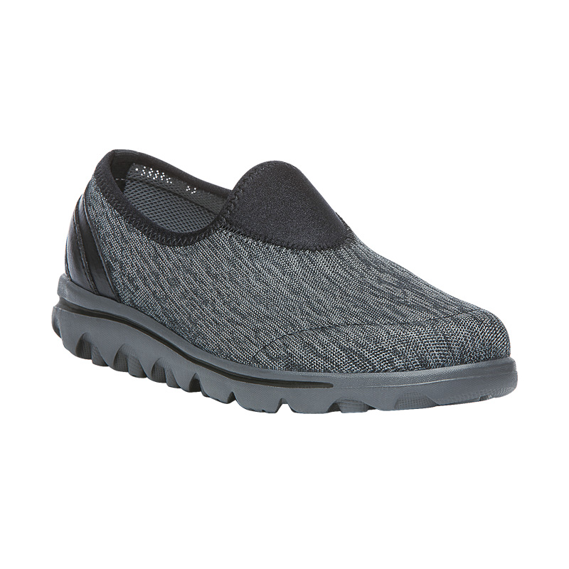 Baskets Propet TravelActive Slip-On Femme Noir Grise | d8hLQ6wj