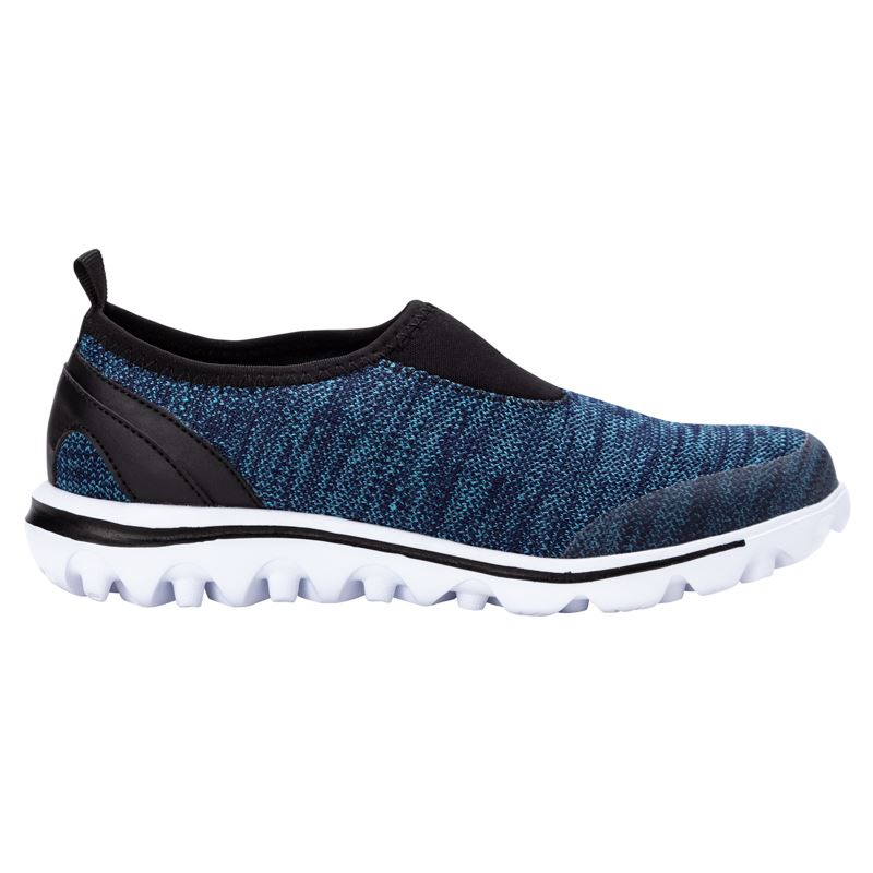 Baskets Propet TravelActive Slip-On Femme Bleu | dl9jgLn0