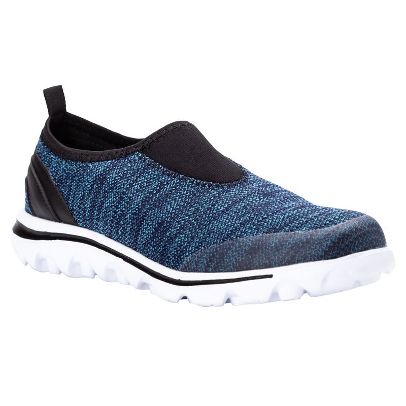 Baskets Propet TravelActive Slip-On Femme Bleu | dl9jgLn0