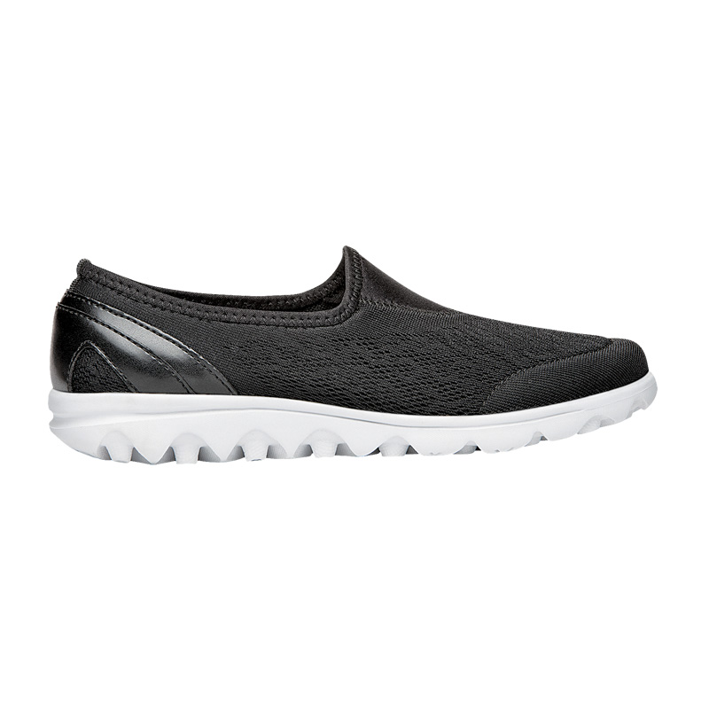 Baskets Propet TravelActive Slip-On Femme Noir | m4Ke32xx