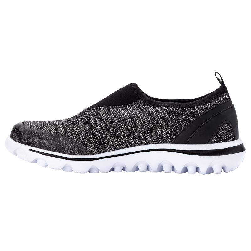 Baskets Propet TravelActive Slip-On Femme Noir | omZUQVxF