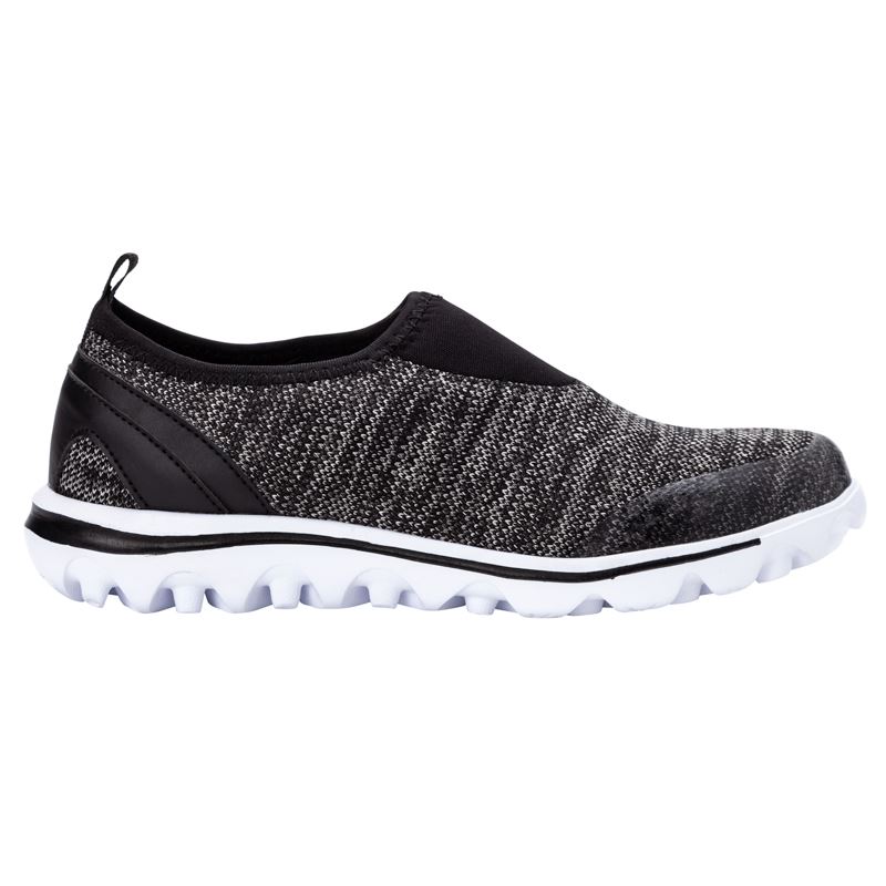 Baskets Propet TravelActive Slip-On Femme Noir | omZUQVxF