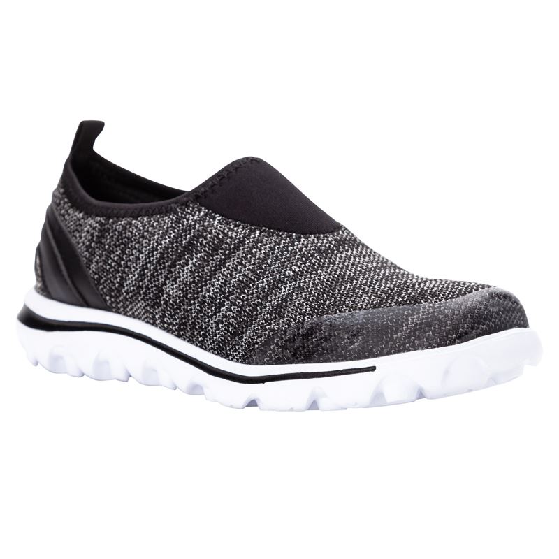 Baskets Propet TravelActive Slip-On Femme Noir | omZUQVxF