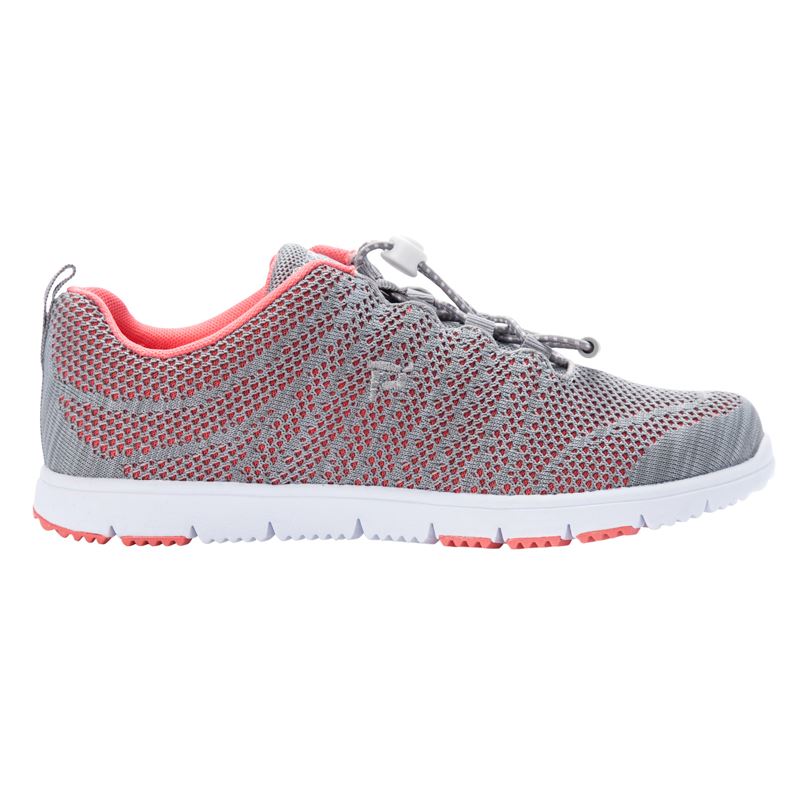 Baskets Propet TravelWalker EVO Femme Corail Grise | TillMjHK