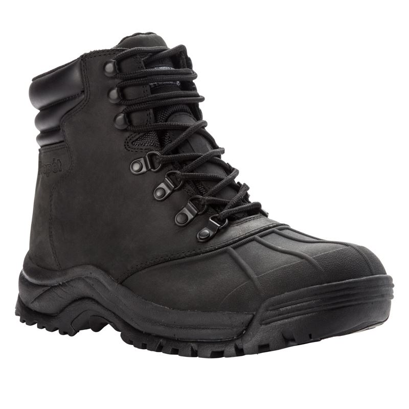 Bottes Propet Blizzard Mid Dentelle Homme Noir | JYOaANqm