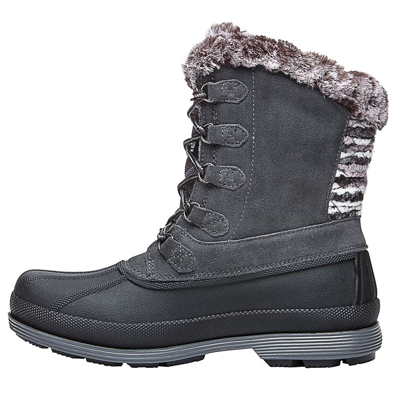 Bottes Propet Lumi Alti Dentelle Femme Grise | IWpWrrwi