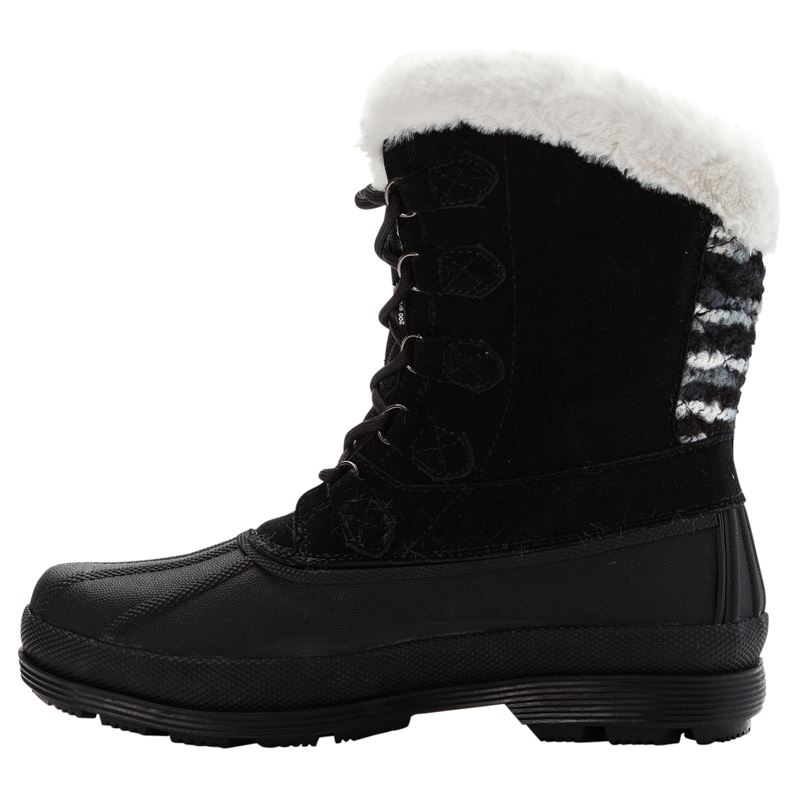 Bottes Propet Lumi Alti Dentelle Femme Noir Blanche | ov8qsbFy