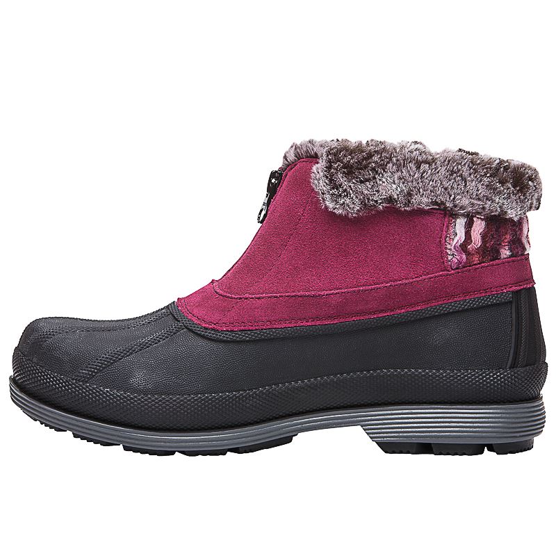 Bottes Propet Lumi Ankle Zip Femme Berry | oznVfar7