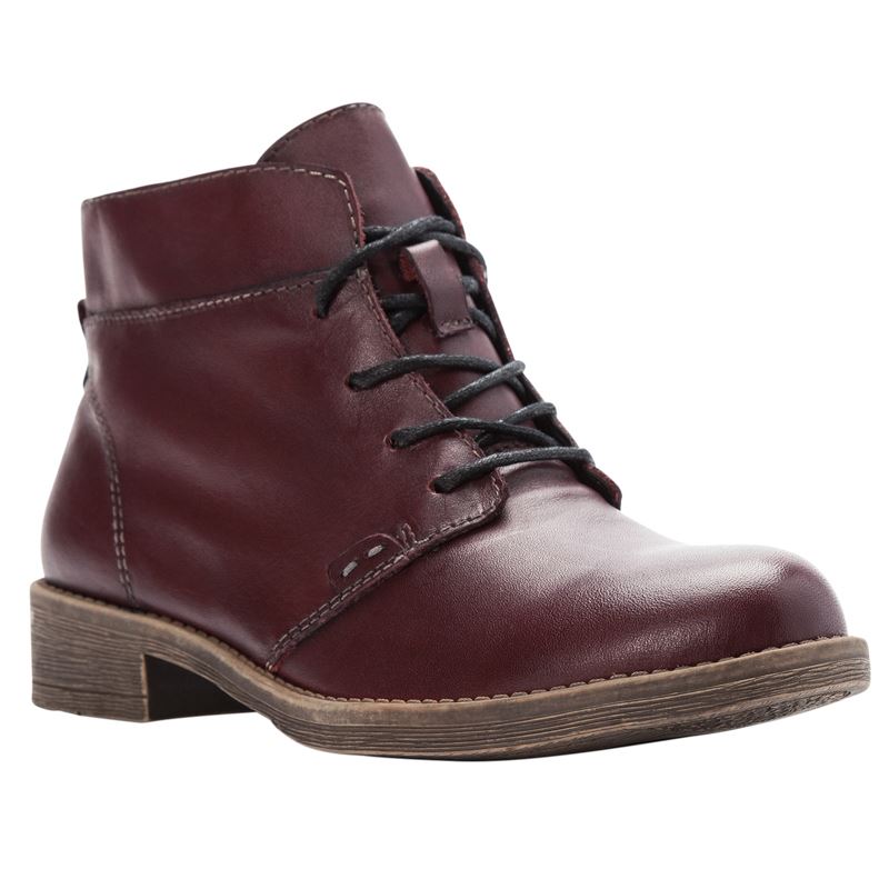 Bottes Propet Tatum Dentelle Bootie Femme Bordeaux | zJx7pkhN