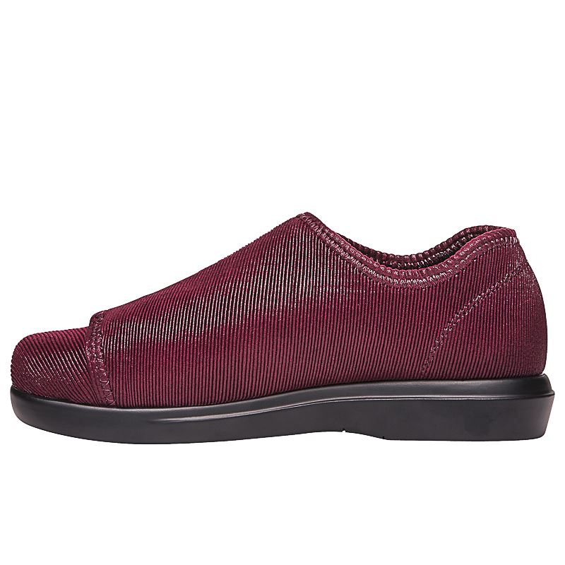 Chaussures Plates Propet Cush'N Foot Femme Merlot Corduroy | v792yb7M