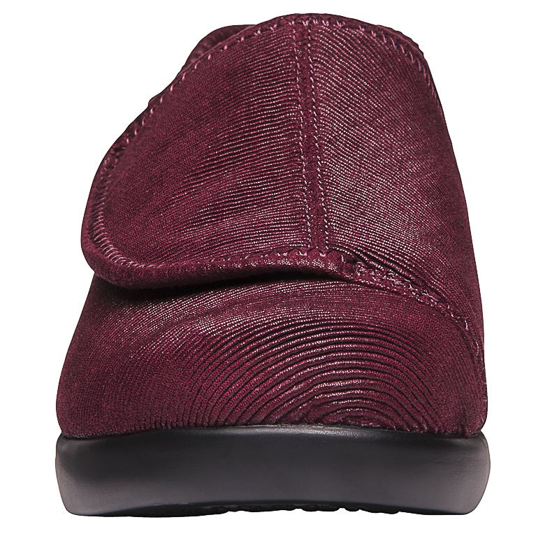 Chaussures Plates Propet Cush'N Foot Femme Merlot Corduroy | v792yb7M