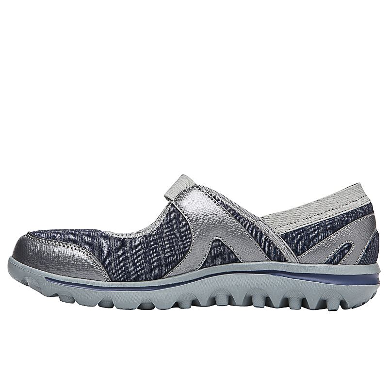 Chaussures Plates Propet Onalee Femme Grise Argent | pYr5GTJR