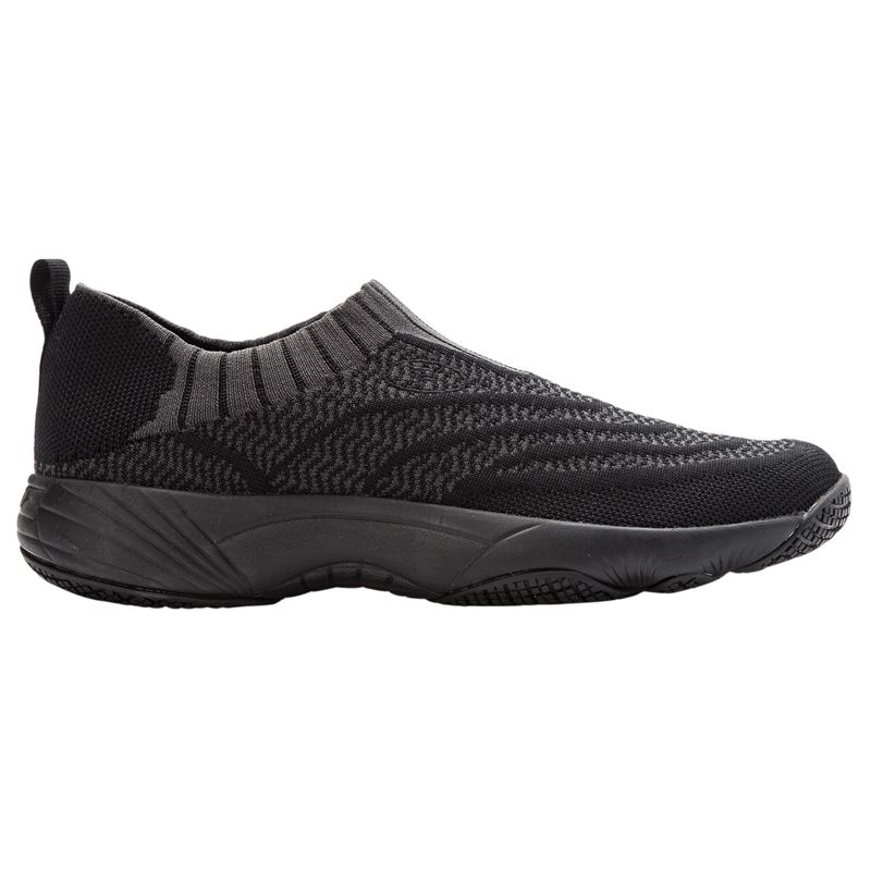 Chaussures de Marche Propet Wash N Wear Slip-On Knit Femme Noir Grise | 0VTt4ECe