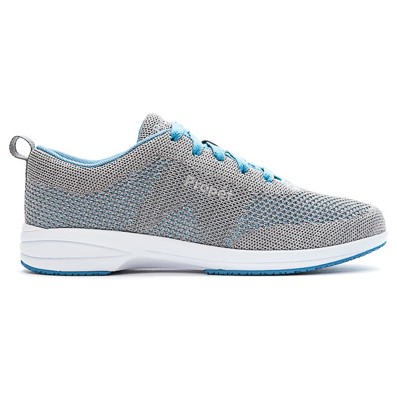 Chaussures de Marche Propet Washable Walker Evolution Femme Grise Bleu | 2icWt4NE