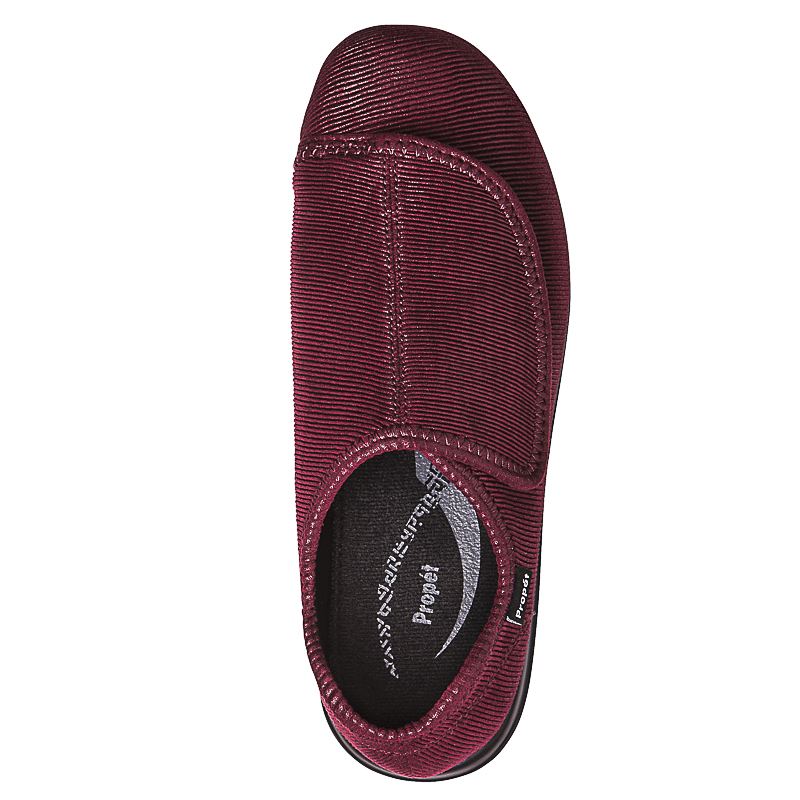 Diabetic Propet Cush'N Foot Femme Merlot Corduroy | YJLEgE2F