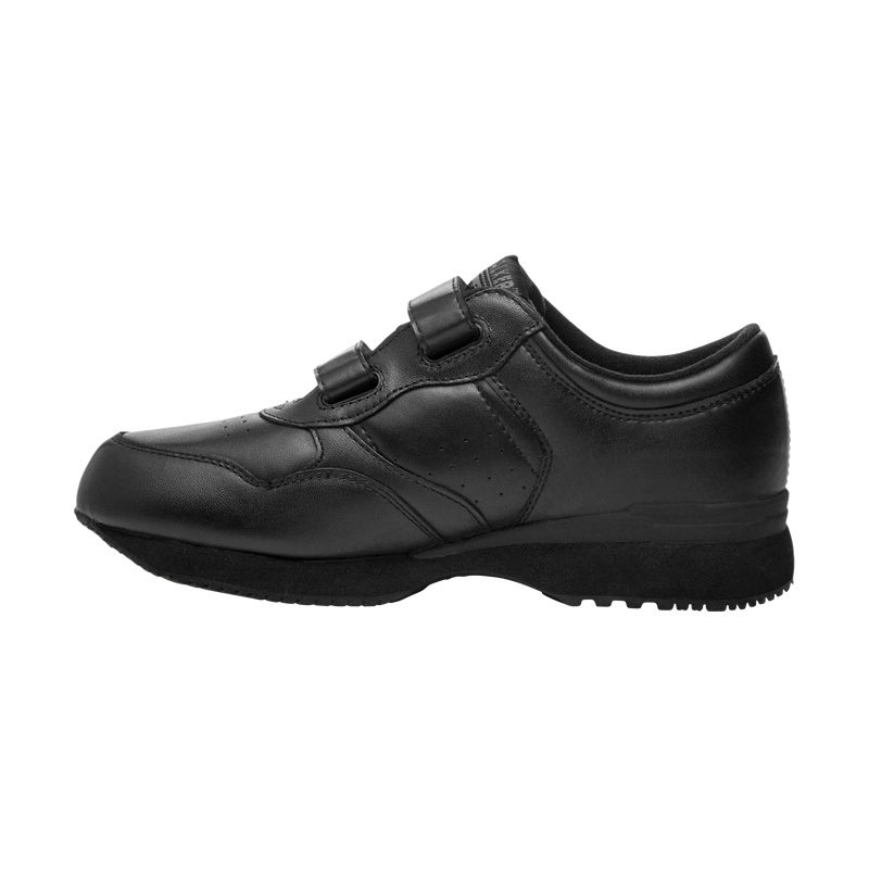 Diabetic Propet LifeWalker Brides Homme Noir | DlK8S0t2