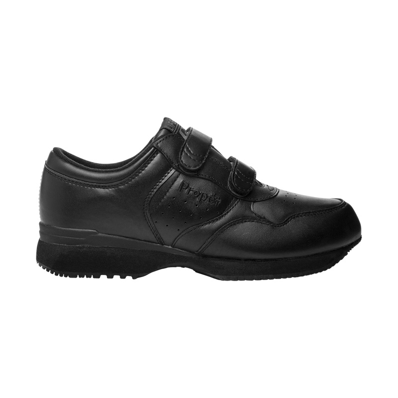 Diabetic Propet LifeWalker Brides Homme Noir | DlK8S0t2