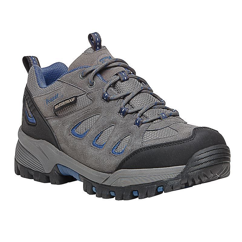 Diabetic Propet Ridge Walker Low Homme Grise Bleu | NXvTjLNp