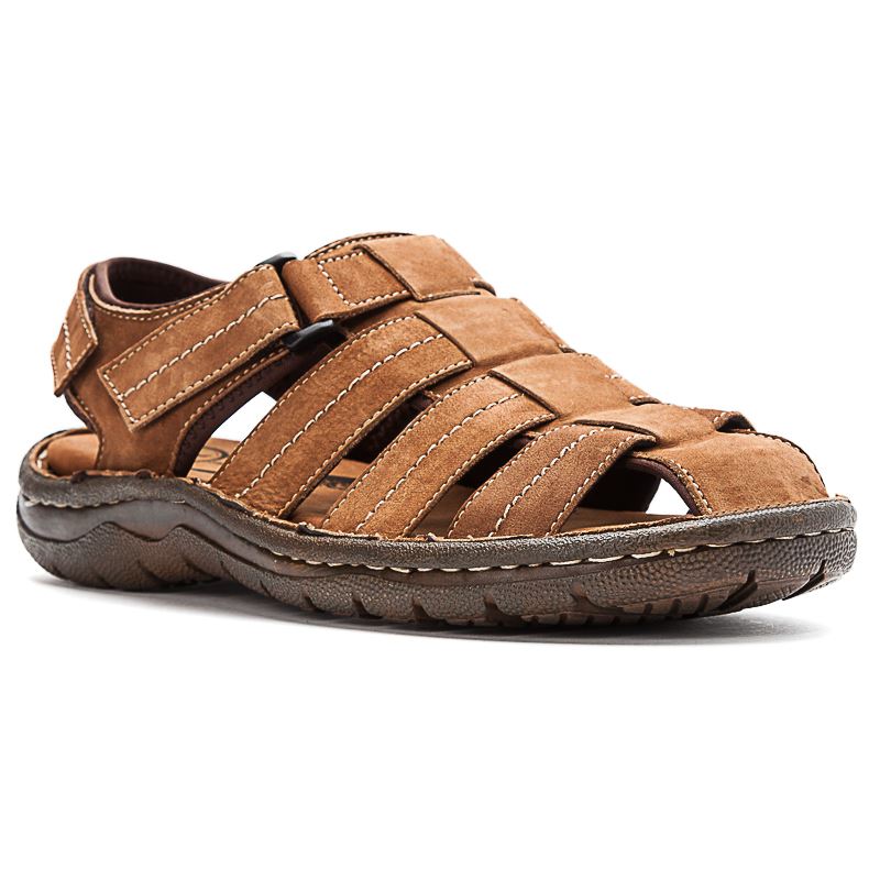 Sandales Propet Joseph Homme Marron | fsODCXeS