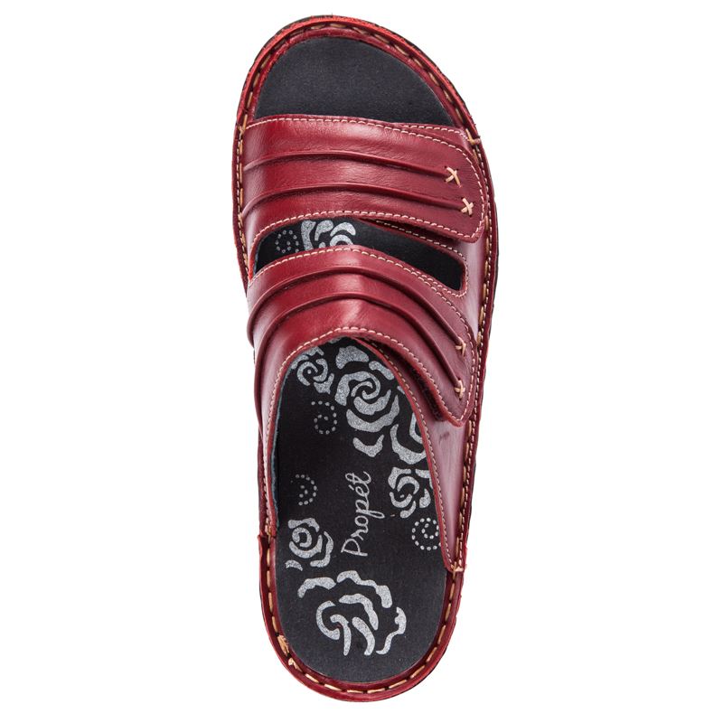 Sandales Propet June Femme Rouge | 1evpryvJ