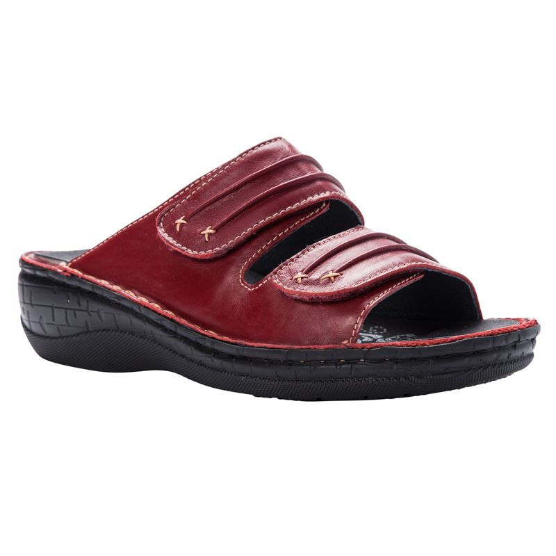 Sandales Propet June Femme Rouge | 1evpryvJ