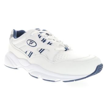 Baskets Propet Stabilité Walker Homme Blanche Bleu Marine | eV9fJxTz