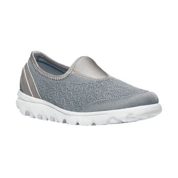 Baskets Propet TravelActive Slip-On Femme Argent | gIIEWWjj