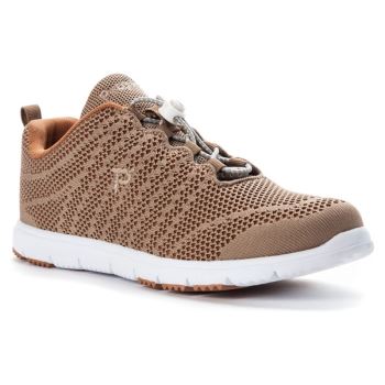 Baskets Propet TravelWalker EVO Femme Taupe / Sienna | 2khEdeFg